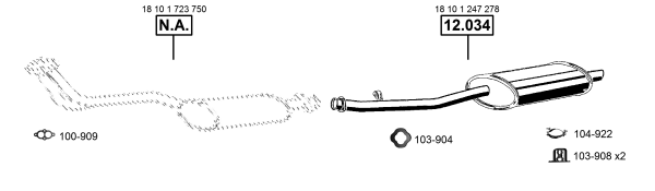 Изпускателна система ASMET               
