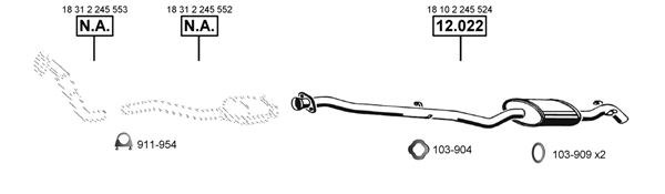 Изпускателна система ASMET               
