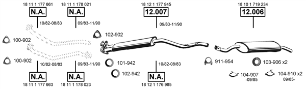 Изпускателна система ASMET               