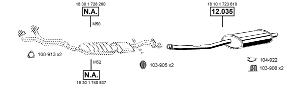Изпускателна система ASMET               