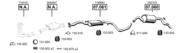 Изпускателна система ASMET               