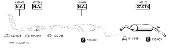 Изпускателна система ASMET               
