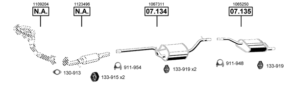 Изпускателна система ASMET               