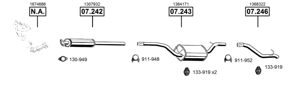 Изпускателна система ASMET               