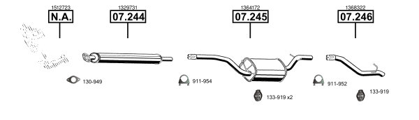 Изпускателна система ASMET               