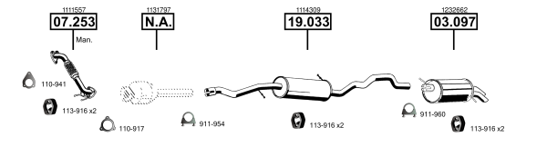 Изпускателна система ASMET               