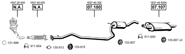 Изпускателна система ASMET               