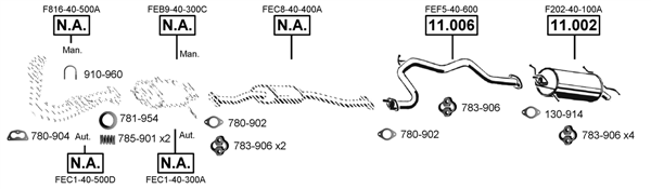 Изпускателна система ASMET               