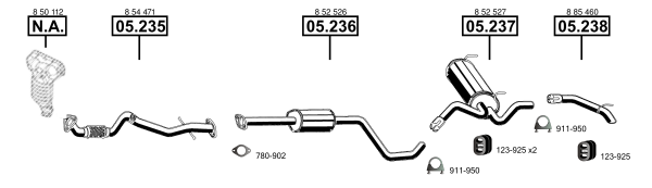 Изпускателна система ASMET               