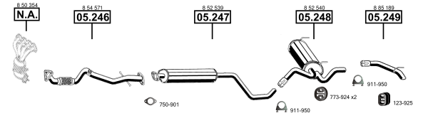 Изпускателна система ASMET               