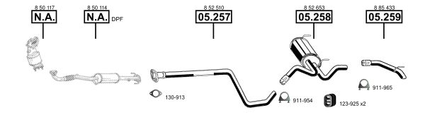 Изпускателна система ASMET               