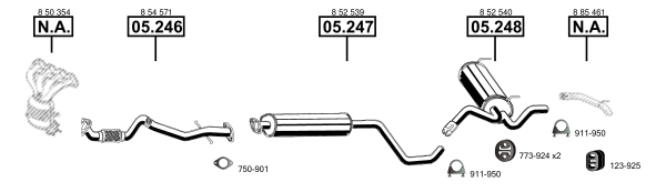 Изпускателна система ASMET               