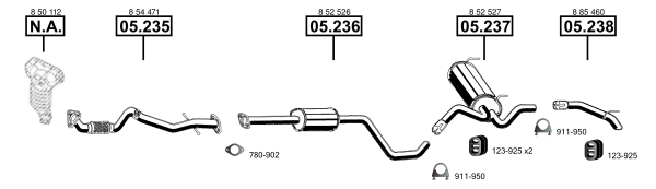 Изпускателна система ASMET               