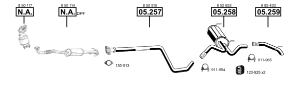 Изпускателна система ASMET               