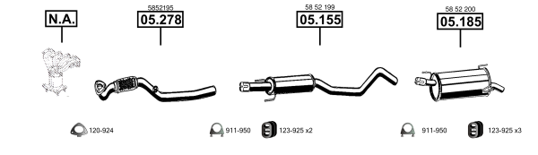 Изпускателна система ASMET               