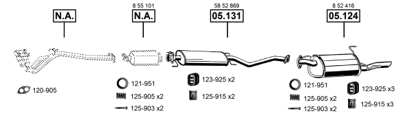 Изпускателна система ASMET               
