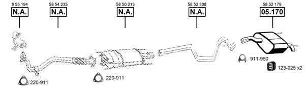 Изпускателна система ASMET               