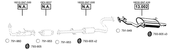 Изпускателна система ASMET               