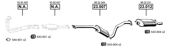 Изпускателна система ASMET               