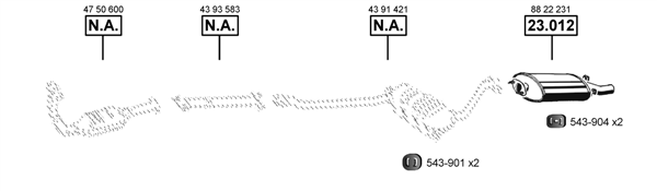 Изпускателна система ASMET               