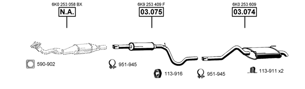 Изпускателна система ASMET               