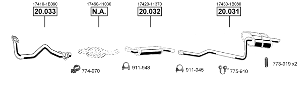 Изпускателна система ASMET               
