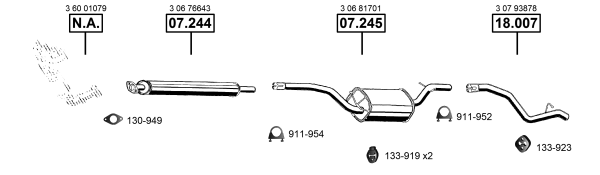 Изпускателна система ASMET               