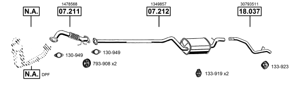 Изпускателна система ASMET               