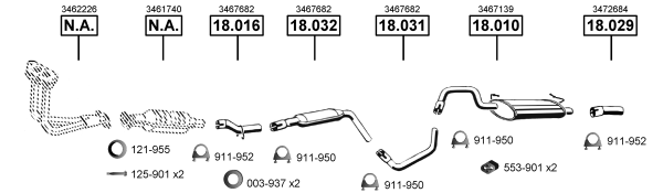 Изпускателна система ASMET               