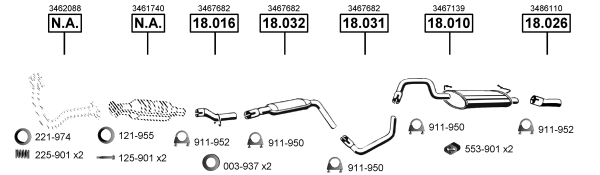 Изпускателна система ASMET               
