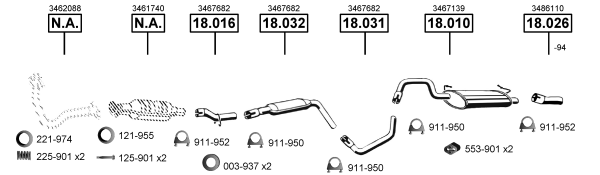 Изпускателна система ASMET               