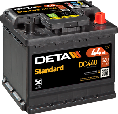 стартов акумулатор DETA                