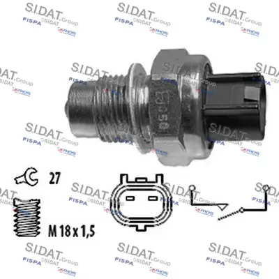 включвател, светлини за движение на заден ход FISPA               
