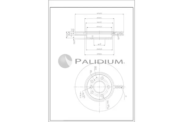 спирачен диск ASHUKI by Palidium  