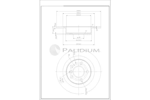спирачен диск ASHUKI by Palidium  