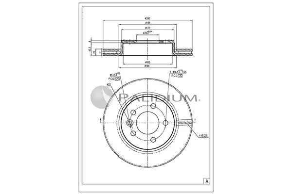 спирачен диск ASHUKI by Palidium  