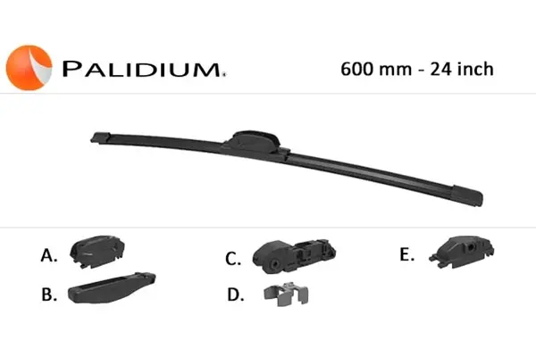 Чистачки за SKODA RAPID (NH3) 1.2 TSI PAL7-2600 ASHUKI by Palidium  