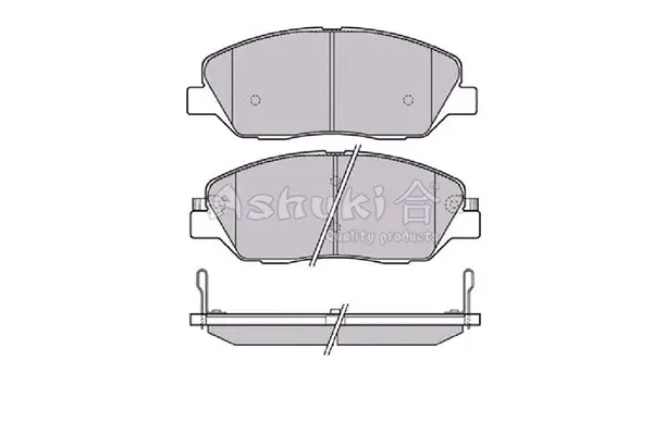 комплект спирачно феродо, дискови спирачки ASHUKI by Palidium  