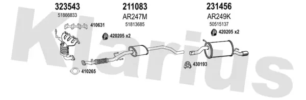 Изпускателна система KLARIUS             