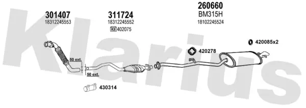 Изпускателна система KLARIUS             