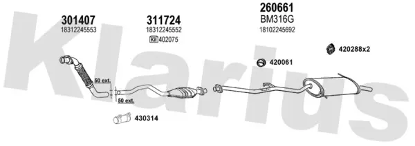 Изпускателна система KLARIUS             