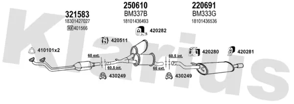 Изпускателна система KLARIUS             