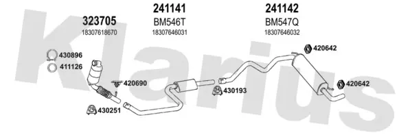 Изпускателна система KLARIUS             