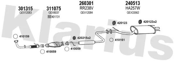 Изпускателна система KLARIUS             