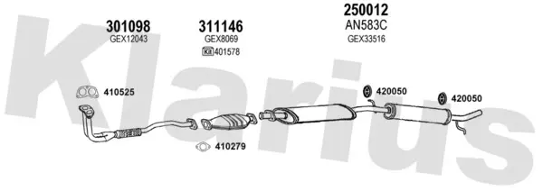 Изпускателна система KLARIUS             