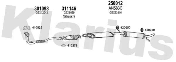 Изпускателна система KLARIUS             