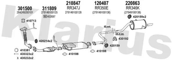 Изпускателна система KLARIUS             