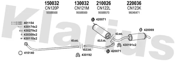 Изпускателна система KLARIUS             