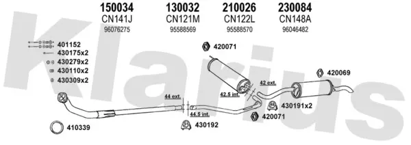 Изпускателна система KLARIUS             