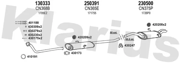 Изпускателна система KLARIUS             